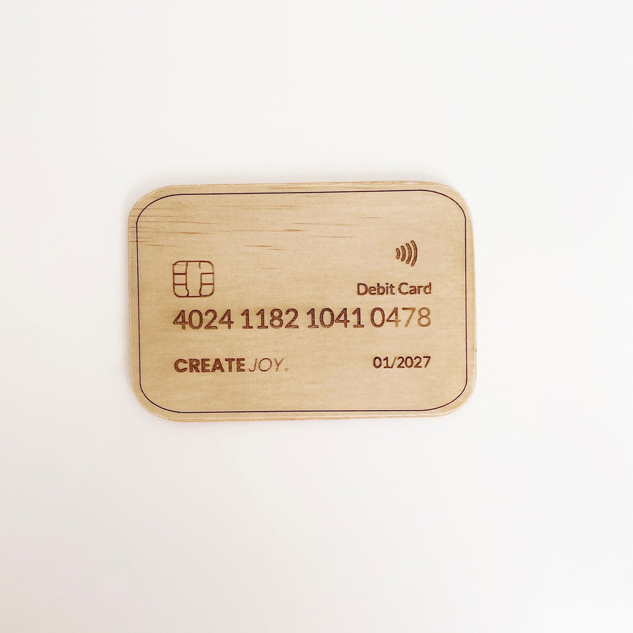 Pretend Shop Debit Card 3